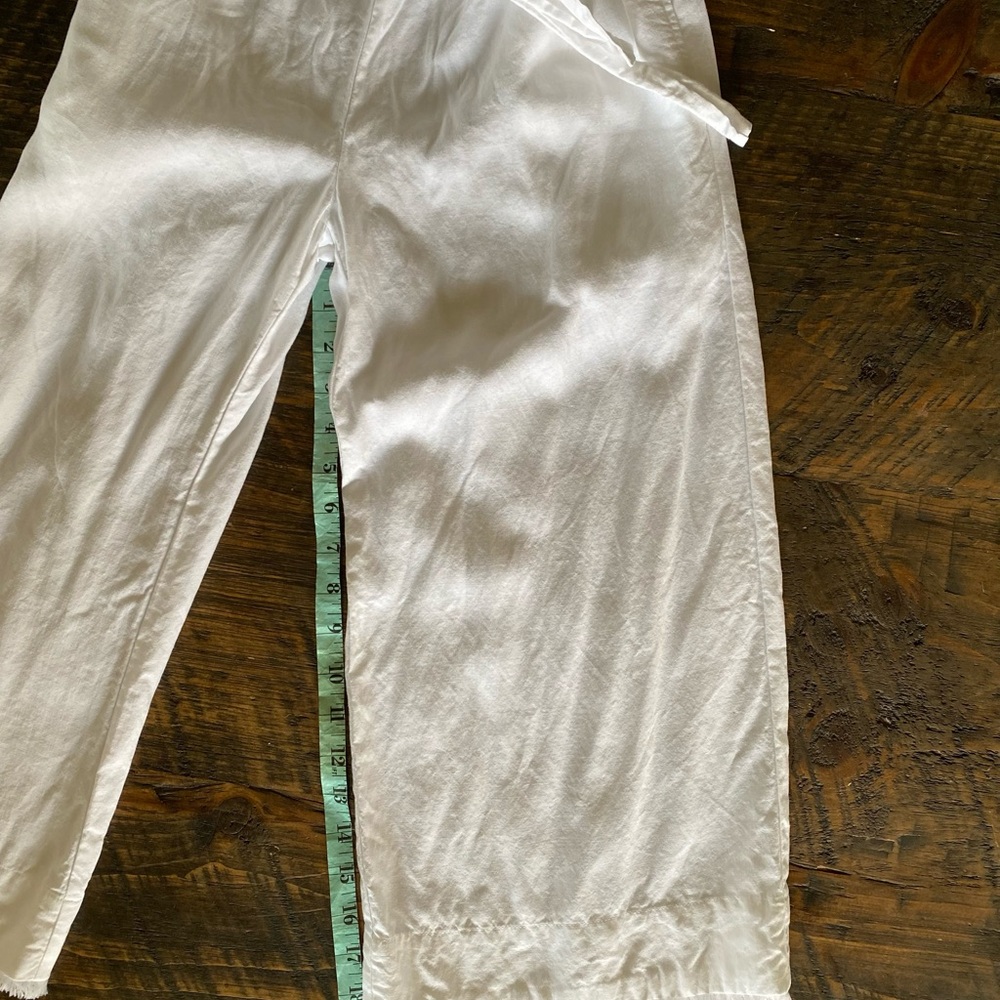 Anthropologie Cloth & Stone Strapless Fray Trim Crop Jumpsuit - EUC - Picture 8 of 15